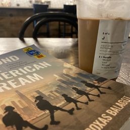 My Nutella cold brew and book