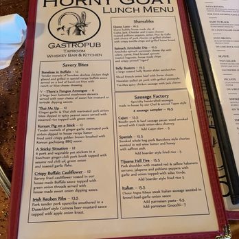 The Horny Goat - Menu - Gastropubs Near Me - Grants Pass, Oregon The Horny Goat - Menu - Gastropubs Near Me - Grants Pass, Oregon