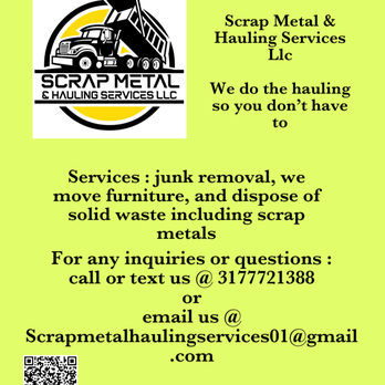 Scrap Metal & Hauling Services - Junk Removal & Hauling Near Me Scrap Metal & Hauling Services - Junk Removal & Hauling Near Me