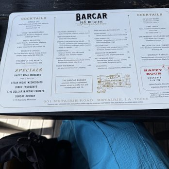 Barcar - Menu - Sports Bars Near Me - Metairie, Louisiana Barcar - Menu - Sports Bars Near Me - Metairie, Louisiana