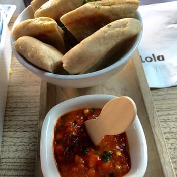 Lola - Pita and tomatoes - just ok - Greek Near Me - Seattle, Washington