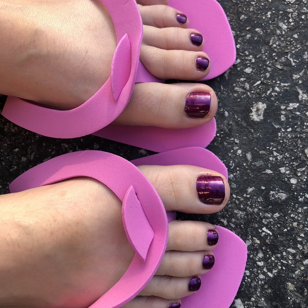 Fancy Nails - Pedicure with purple polish - Nail Salons Near Me - Scotts Valley, California Fancy Nails - Pedicure with purple polish - Nail Salons Near Me - Scotts Valley, California