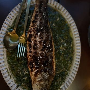 L'Ardente - Branzino - yum yum.. salmorigilo sauce.. herbs herbs olive oil, parsley.. - Italian Near Me - Washington, DC, District of Columbia L'Ardente - Branzino - yum yum.. salmorigilo sauce.. herbs herbs olive oil, parsley.. - Italian Near Me - Washington, DC, District of Columbia