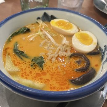 Afuri - Tonkotsu tantan (got the pork crumbles on the side and added and egg) - Ramen Near Me - Costa Mesa, California