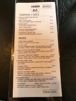 Menu photo 8 Vegan AF Brattleboro, VT