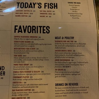 Bluewater Grill - Menu April 2021 - Seafood Near Me - Avalon, California