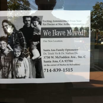MacArthur Optometry - New location details. - Optometrists Near Me - Santa Ana, California MacArthur Optometry - New location details. - Optometrists Near Me - Santa Ana, California