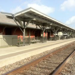 Lafayette Amtrak Station - Restored Amtrak RR LFT which was destroyed by fire in 2001