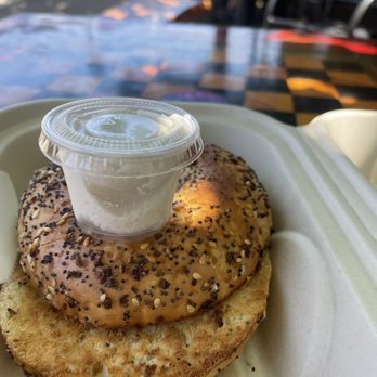 Kohala Coffee Mill - Dry bagel and less than an once of cream cheese - Coffee & Tea Near Me - Hawi, Hawaii Kohala Coffee Mill - Dry bagel and less than an once of cream cheese - Coffee & Tea Near Me - Hawi, Hawaii
