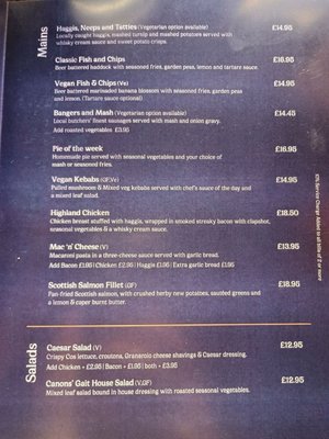 Menu photo 3 Canon's Gait Edinburgh, EDH Menu photo 3 Canon's Gait Edinburgh, EDH