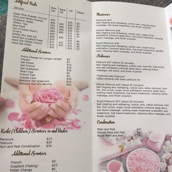 Gradient Nail - Menu of their services. Not your typical nail shop! - Nail Salons Near Me - Honolulu, Hawaii