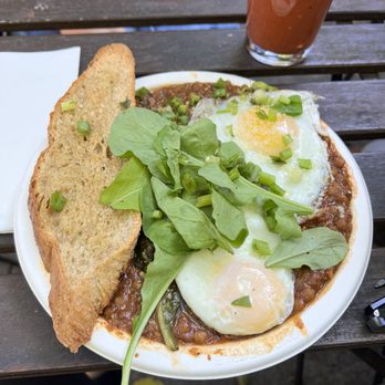 Snapdragon - Lentil & curry with eggs, bread, and spinach - Vegetarian Near Me - Vashon, Washington Snapdragon - Lentil & curry with eggs, bread, and spinach - Vegetarian Near Me - Vashon, Washington