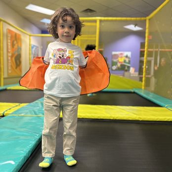 Chuck E. Cheese - Trampoline area addition was fun! (Paid admission needed $10 per kid with party package) - Pizza Near Me - Pasadena, California