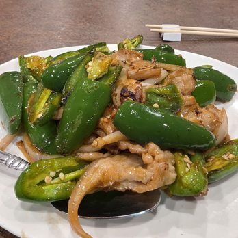 Big Skyy Bistro - Jalapeño Pork is z spicy but richly flavored house specialty $19 - Seafood Near Me - Riverside, California