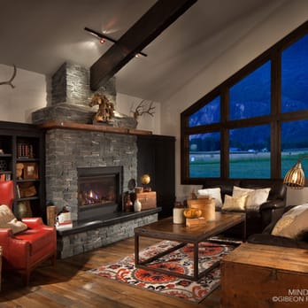 Mindful Designs - a living room with a fireplace - General Contractors Near Me - Whitefish, Montana Mindful Designs - a living room with a fireplace - General Contractors Near Me - Whitefish, Montana