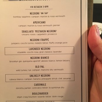 Dante - Creative negroni twists- good deal during HH. - Cocktail Bars Near Me - New York, New York