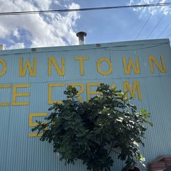 DownTown Ice Cream Shop - Parking signage