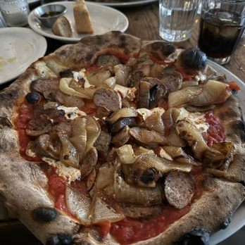 Pizzeria Bianco - Wise guy with sauce added, doesn't normally come with sauce - Italian Near Me - Phoenix, Arizona Pizzeria Bianco - Wise guy with sauce added, doesn't normally come with sauce - Italian Near Me - Phoenix, Arizona
