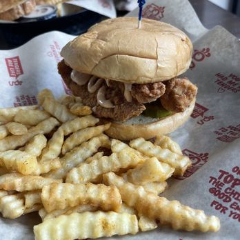 Huey Magoo’s - Magoo Sandwich. Has their sauce and pickles . Bun was nice and fresh - Chicken Shop Near Me - Goose Creek, South Carolina Huey Magoo’s - Magoo Sandwich. Has their sauce and pickles . Bun was nice and fresh - Chicken Shop Near Me - Goose Creek, South Carolina