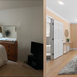 Marble Home Renovations - Before and after for master bedroom