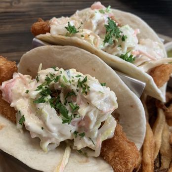 Edwin Mills by Equator - Fish tacos - close up - New American Near Me - Pasadena, California Edwin Mills by Equator - Fish tacos - close up - New American Near Me - Pasadena, California