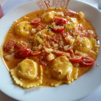 Bravo! Italian Kitchen - Lobster Ravioli Ala Vodka - Italian Near Me - Lansing, Michigan