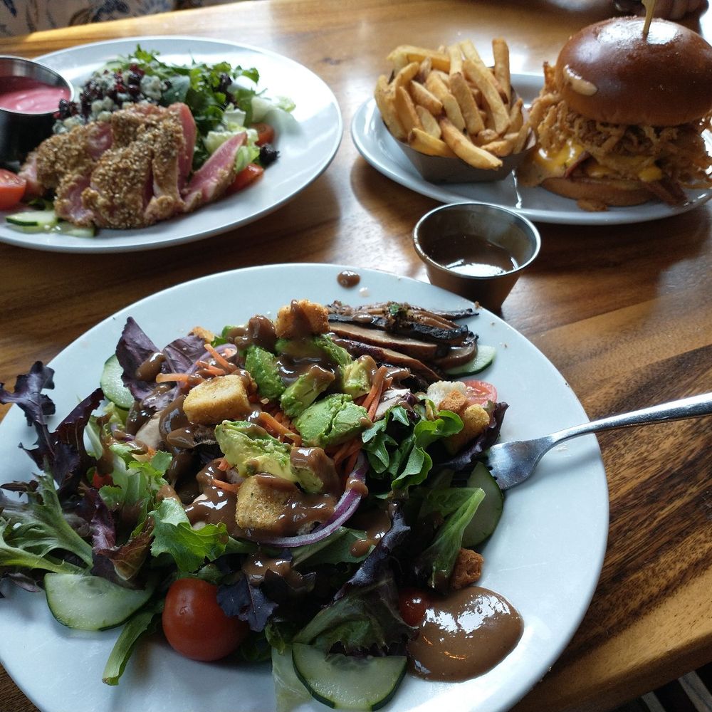 3/22/2026 - Napa Salad w/ahi, Rodeo Burger w/fries, and Farmer Salad w/portobello mushroom. 3/22/2026 - Napa Salad w/ahi, Rodeo Burger w/fries, and Farmer Salad w/portobello mushroom.