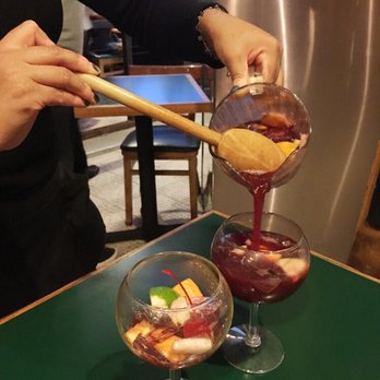 Flor De Mayo - Sangria being served at our table - Chinese Near Me - New York, New York