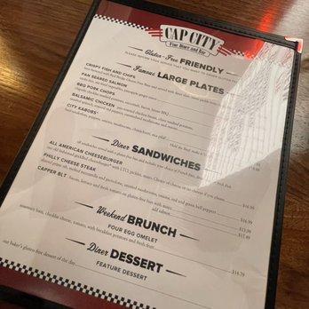 Cap City Fine Diner & Bar - They have a gluten-free menu. - Diners Near Me - Cincinnati, Ohio Cap City Fine Diner & Bar - They have a gluten-free menu. - Diners Near Me - Cincinnati, Ohio