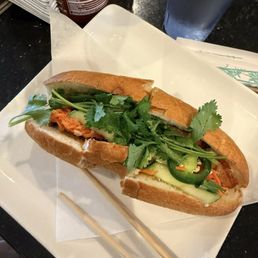 Grilled pork banh mi