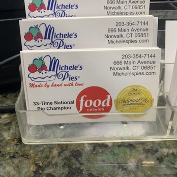 Michele's Pies - Business card - Bakeries Near Me - Norwalk, Connecticut Michele's Pies - Business card - Bakeries Near Me - Norwalk, Connecticut