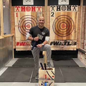 House of Hatchets - Cliff - the owner - Axe Throwing Near Me - Hyannis, Massachusetts House of Hatchets - Cliff - the owner - Axe Throwing Near Me - Hyannis, Massachusetts