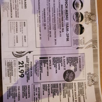 King Crab - Menu-lunch - Cajun/Creole Near Me - El Paso, Texas