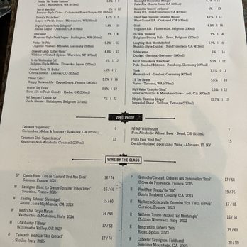 Trestle - Beverage menu - New American Near Me - San Francisco, California Trestle - Beverage menu - New American Near Me - San Francisco, California