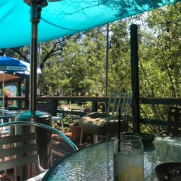Enjoying the shade, peace and quiet at my local watering hole. It's good to be home again!
