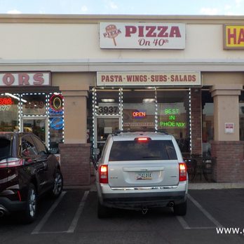 Pizza on 40th - two cars parked in front of a pizza hut - Pizza Near Me - Phoenix, Arizona Pizza on 40th - two cars parked in front of a pizza hut - Pizza Near Me - Phoenix, Arizona