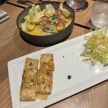 BOA Steakhouse - Goat cheese baklava and ceviche - Steakhouses Near Me - Austin, Texas