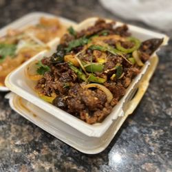 Nani Restaurant - Spicy lamb in dry pot