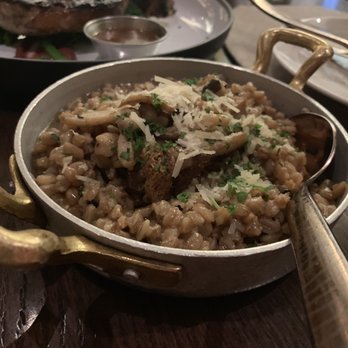 Harvest - Mushroom farro risotto with shallot confit and Parmesan. - New American Near Me - Las Vegas, Nevada Harvest - Mushroom farro risotto with shallot confit and Parmesan. - New American Near Me - Las Vegas, Nevada