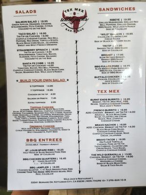 Menu photo 7 Wild Jacks Tex Mex BBQ Kettleman City, CA Menu photo 7 Wild Jacks Tex Mex BBQ Kettleman City, CA
