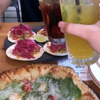 King Taps - Shrimp pesto pizza & chicken tacos - Canadian (New) Near Me - Toronto, Ontario King Taps - Shrimp pesto pizza & chicken tacos - Canadian (New) Near Me - Toronto, Ontario