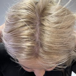 Dleux Hair - My root touch up which turned out golden