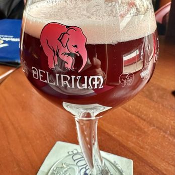Sin And Redemption - Delirium Red, with sour cherries. So. Good. - Pubs Near Me - Toronto, Ontario