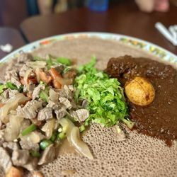 Haleluya Ethiopian Gourmet - Beef tibs, Doro Wot