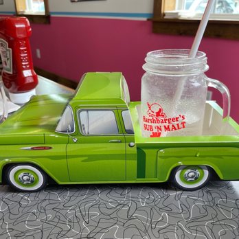 Harshbarger's Sub N' Malt - Kids meal holder (we didn't get a kids meal but they kindly let us have one of the trucks for my kid) - American Near Me - Mc Veytown, Pennsylvania