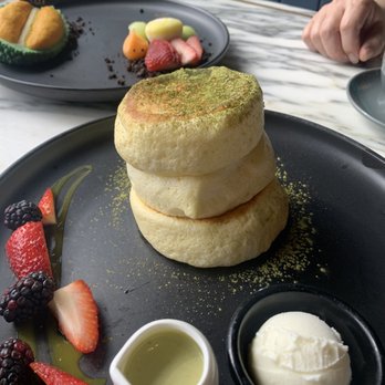 Petit Potato - Matcha soufflé pancakes - Taiwanese Near Me - Toronto, Ontario