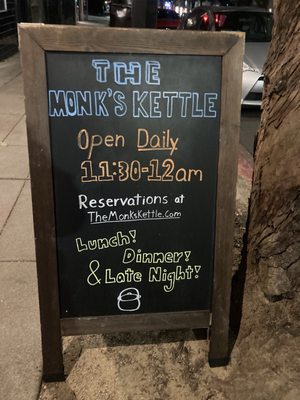 Menu photo 8 The Monk's Kettle Oakland, CA