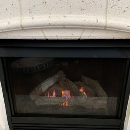 Just like new gas fireplace