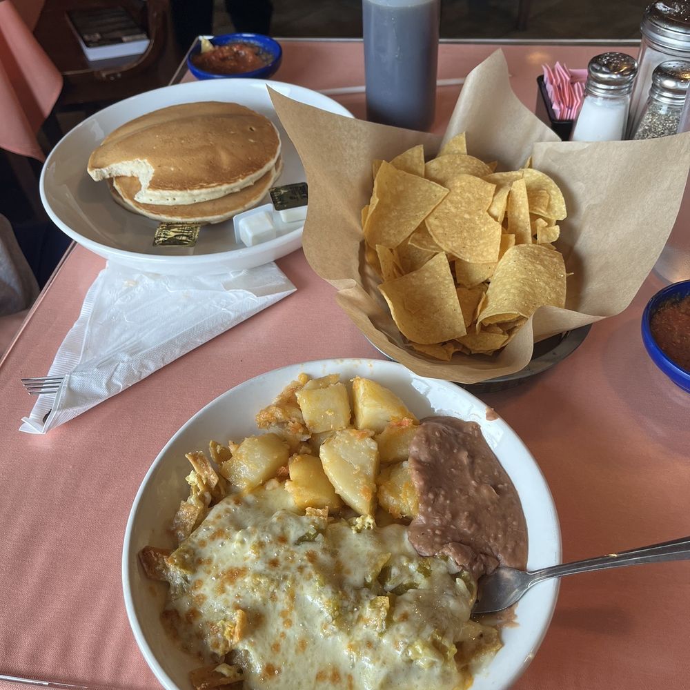 Esperanza's Restaurant & Bakery - Pancakes , chips for every table and the first item on the breakfast menu - Mexican Near Me - Fort Worth, Texas Esperanza's Restaurant & Bakery - Pancakes , chips for every table and the first item on the breakfast menu - Mexican Near Me - Fort Worth, Texas