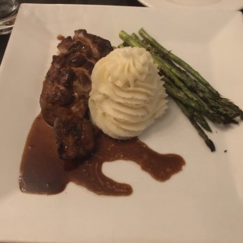 Vela Kitchen - My duck breast entrée w/ mashed potatoes instead of butternut squash, before... - New American Near Me - Pleasantville, New York